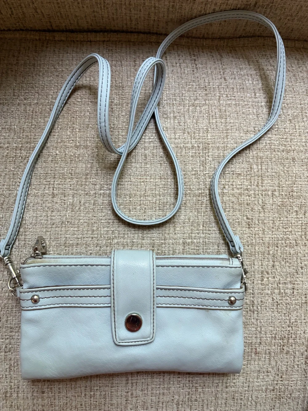 Light Blue Crossbody Clutch / Wallet